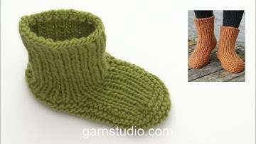 How to work the slippers in DROPS 203-37