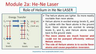 Construction and Working of HeNe laser