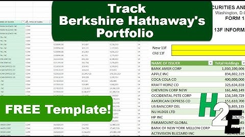 Free Template to Track Berkshire Hathaway