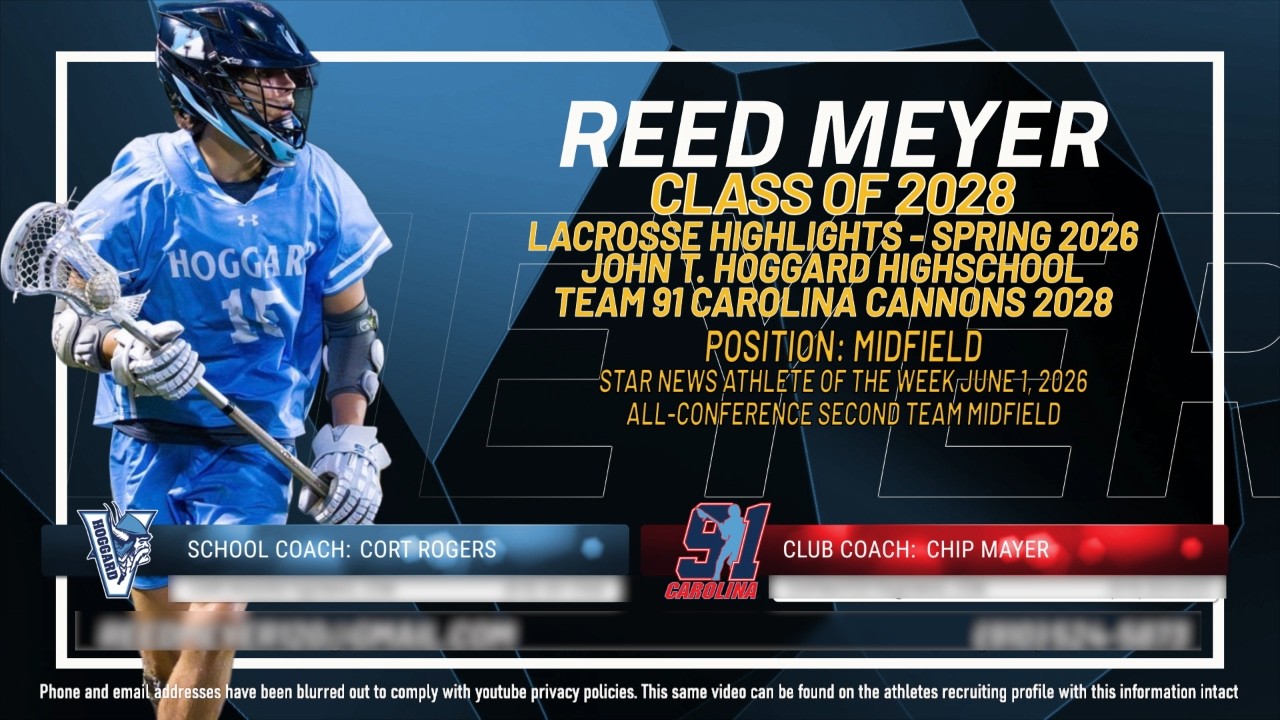Reed Meyer - Lacrosse Highlights - Spring 2026