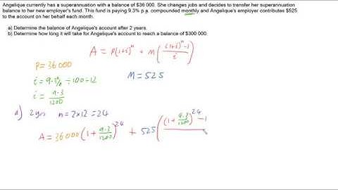 Superannuation as Annuity - Find time to get desired amount