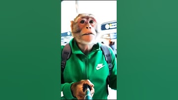 Monkey vlog  #monkey  #monkeyvlog #shorts #funny #comedy #ai  Monkey vlog kaise banaye #ai