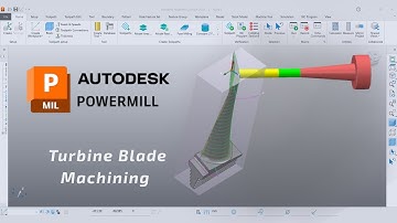 Machining a Turbine Blade (Single Blade Machining) - PowerMill English Tutorial For Beginners - CAM