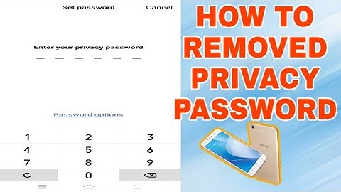 Vivo|How To Removed Privacy Password|Tagalog Tutorial