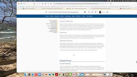 HSC 114 Syllabus Review Video Fall 2021