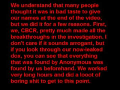 Message from CBCR