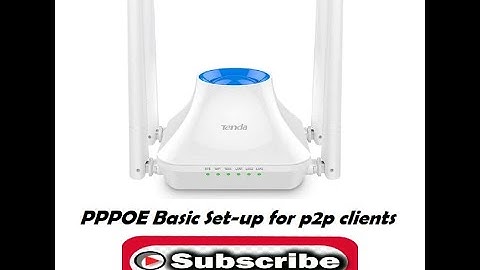 Tenda F6 Pppoe mode basic settings