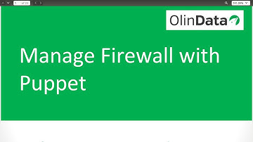 Manage Firewall with Puppet