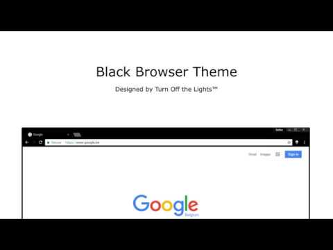 Complete Black Theme for Google Chrome