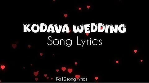 Kodava Wedding Song Lyrics – Bromance | Sanjith Hegde