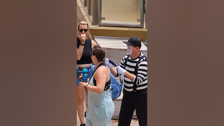 Mime Rob was applauded for this attitude 👏👏😂🤣#robthemime #seaworldmime