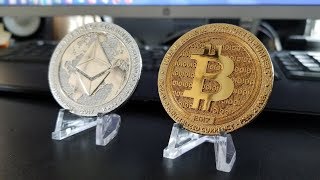 REAL Bitcoins and Ethereum coins for collectors!