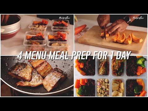 โปรแกรมลดน้ำหนัก 1 day meal prep for weight lose 4 menu #6 ทำอาหารคลีนกินเองง่ายๆ