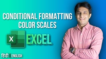 6.6 Conditional Formatting (Color Scale) in Excel | Excel tutorial for Beginner 2022 | Hindi-English