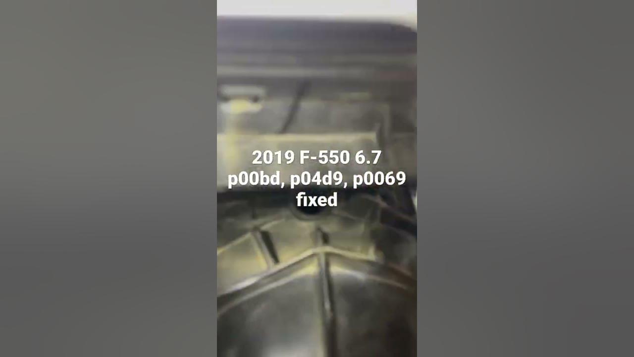 2019 f-550 6.7 p04d9, p0069, p00bd pending code with NO engine light on