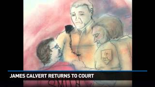James Calvert returns to court