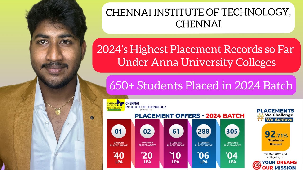CIT CHENNAI 92 Placements In 2024 Highest Placement Record Under Anna CIT CHENNAI 92 Placements In 2024 Highest Placement Record Under Anna