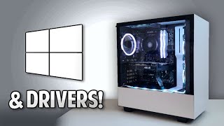 How to Install Windows 10 and Proper Drivers - $700 Streaming/Gaming Build