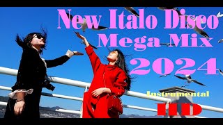 ( 6 )  - New Italo Disco Mega Mix 2024  -  Instrumental  -  HD