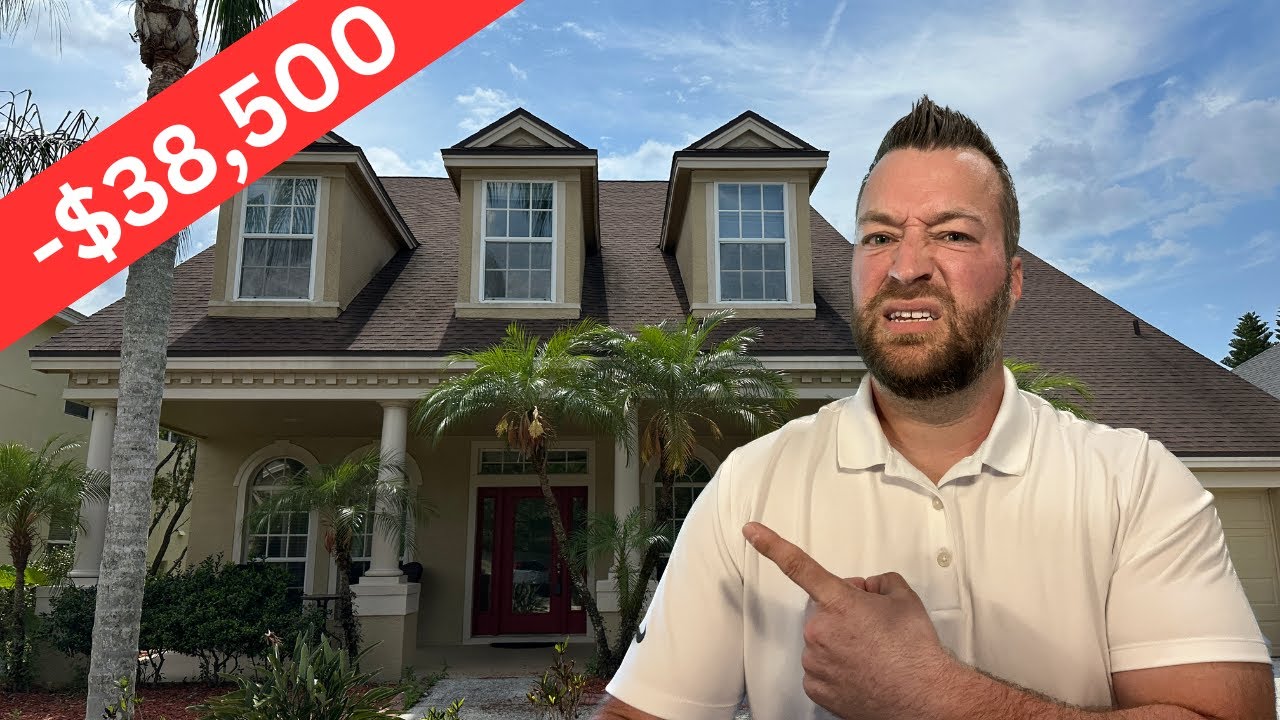 Tour a Tarpon Springs Florida Pool Home For Sale As Home Prices Fall - Housing Market Crash?