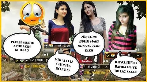 Random Pro cute girls👰👰call me noob so I challenge them for 1v3 TDM|