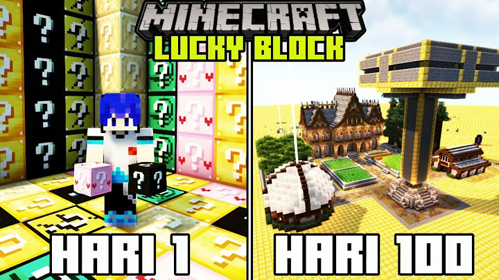 100 HARI DI MINECRAFT SUPERFLAT LUCKY BLOCK