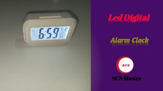 LED Digital Alarm Clock Unboxing