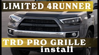 TRD PRO Grill for Limited Toyota 4Runner Install