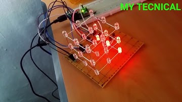 how to make Easy DIY Arduino 3x3x3 LED Cubeat home || Tutoria
