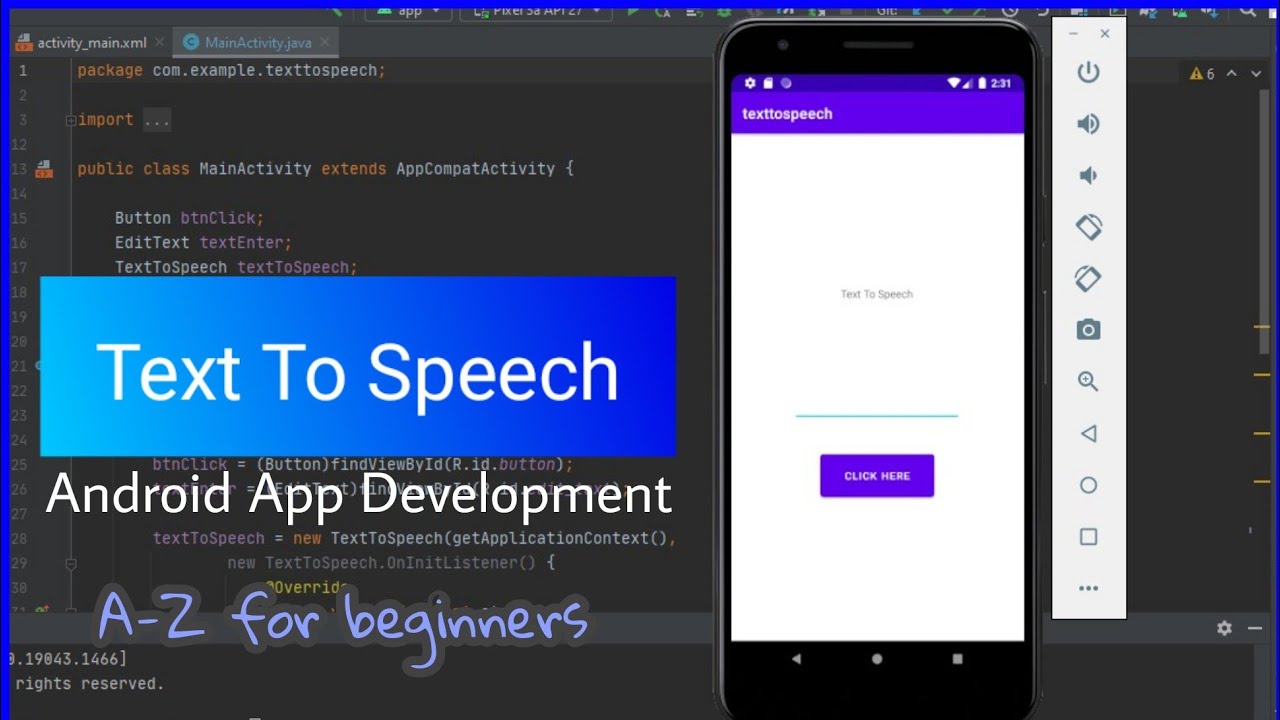 text to speech android app stack overflow