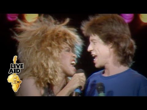 Mick jagger / tina turner - state of shock / it's only rock 'n' roll (live aid 1985)