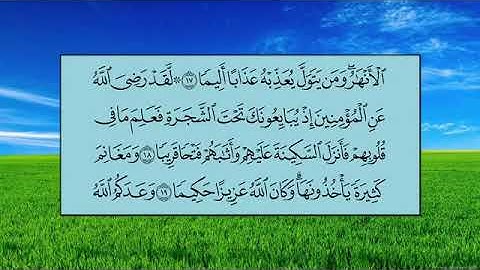 سورة الفتح ١٨-٢١
