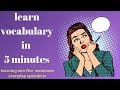 learning new five sentences episode :22