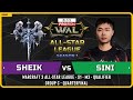 WC3 - [UD] Sheik vs Sini [NE] - Quarterfinal - Warcraft 3 All-Star League - S1 - M3 - Qualifier