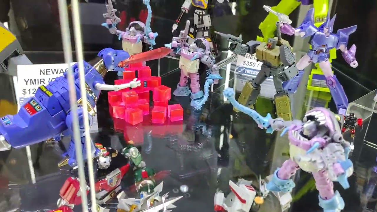 Newage Toys Display at The Chosen Prime Booth TFCon Toronto 2023