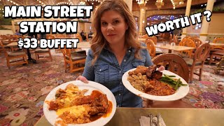 I Tried Main Street Station's $33 All You Can Eat Dinner Buffet in Las Vegas.. 😲