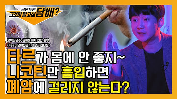 그것이알고싶담배 EP07 니코틴만 흡입하면 폐암에 걸리지 않는다?!