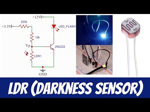 LDR sensor tutorial with darkness sensor example - YouTube