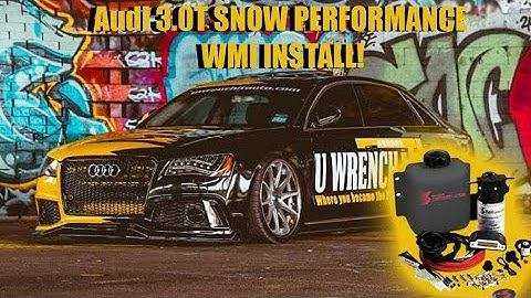 Snow performance WMI full installation how too (Audi A8, S4, A6, Q5)