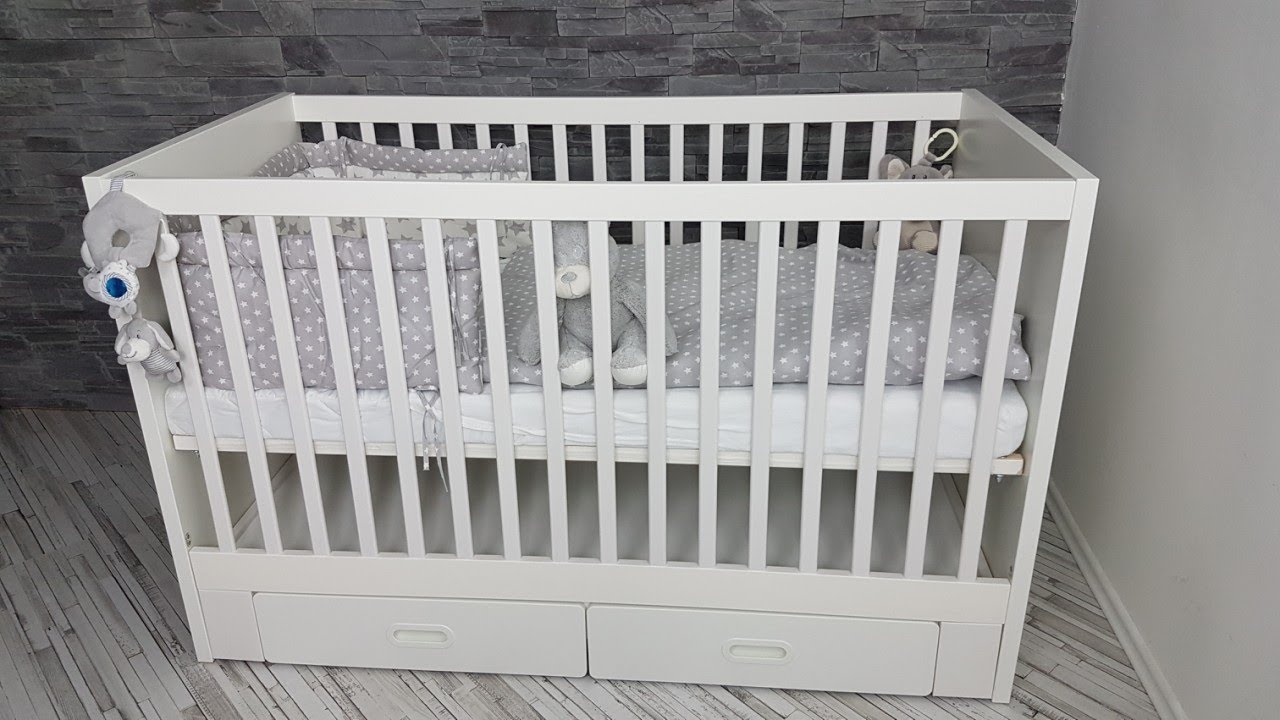 IKEA STUVA Babybett 70x140cm mit 2 Schubfäche in weiß ! Leicht zum nach  bauen, DIY ! - YouTube