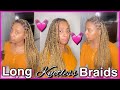 DIY LONG KNOTLESS BRAIDS (BUTT LENGTH) | EASY AND AFFORDABLE| HOW TO DO BOX BRAIDS