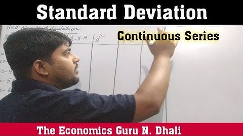 Standard Deviation in Continuous Series l Statistics