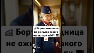 🚄 Бортпроводница не ожидала такого ответа про Wi-Fi! 💻💥