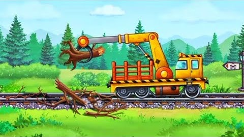 Train Station Building / Train Track Construction Games Simulator / 3D Gameplay #Android