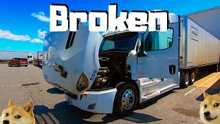 Having BIG PROBLEMS With The 2019 Freightliner Cascadia | How To Eat FREE As A Semi Truck Driver OTR