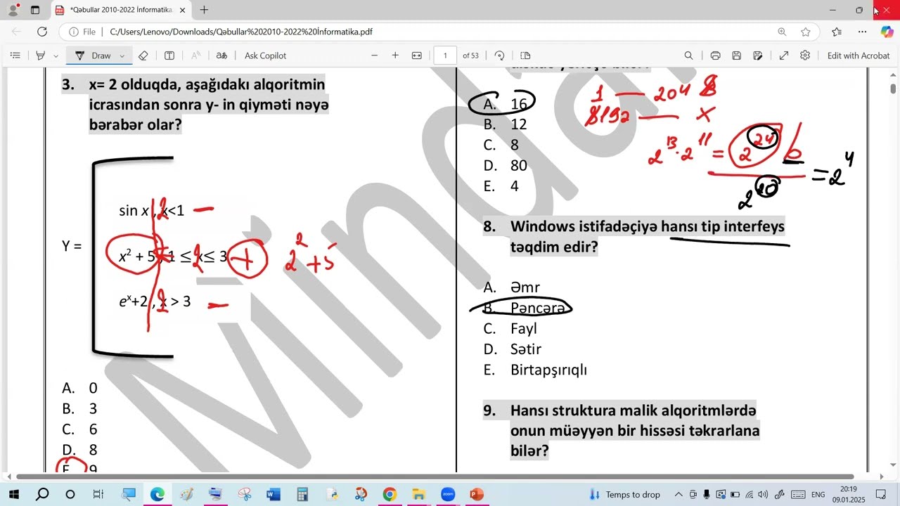 Magistr Qəbul -2010 (informatika)