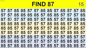 Find the Hidden Number 87 - Can You Find It? #findnumber #puzzle #challenge #brainteaser #find