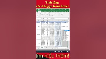 Mẹo Excel - Tính tổng cho các ô bị gộp | Excel Tip - Sum Merged Cells  #shorts #shortvideo #short