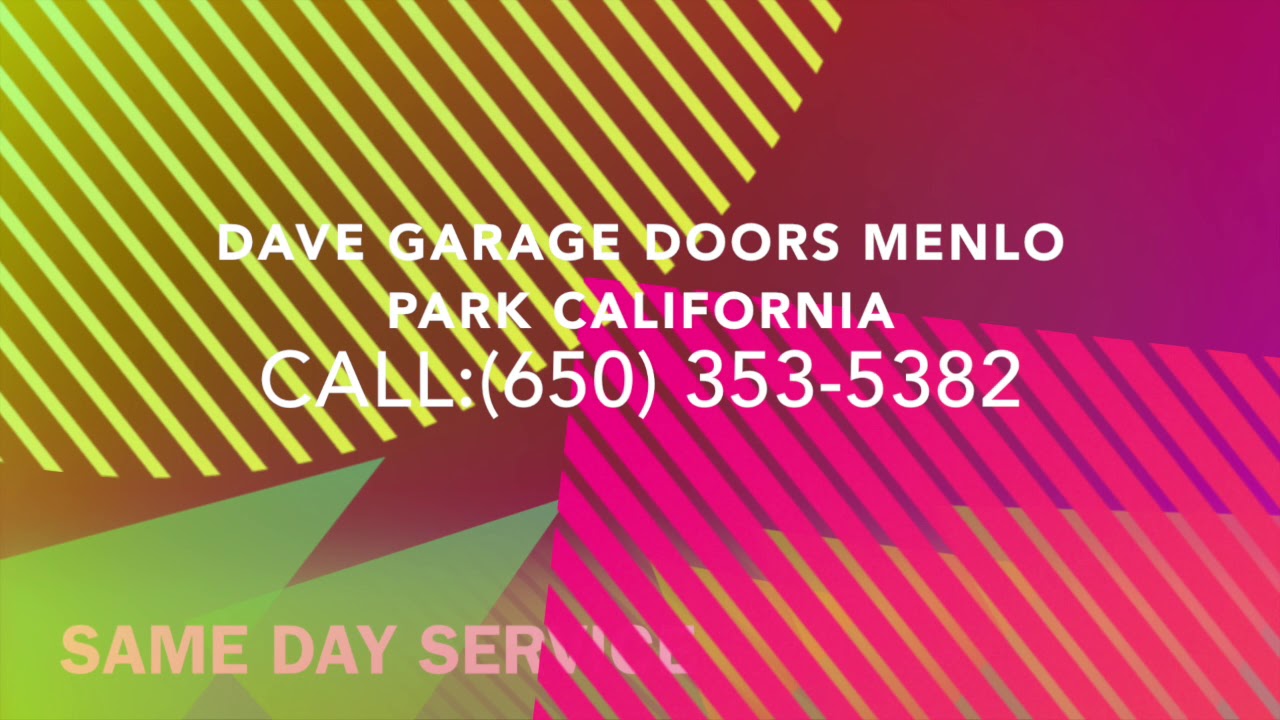 Dave Garage Door Repair in Menlo Park (650) 3535382 YouTube