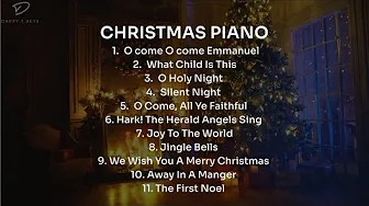 Instrumental Christmas Music With Fireplace & Piano Music | DappyTKeys